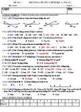 Bộ đề kiểm tra Chương I Hình học 6 (Tiết 15 )